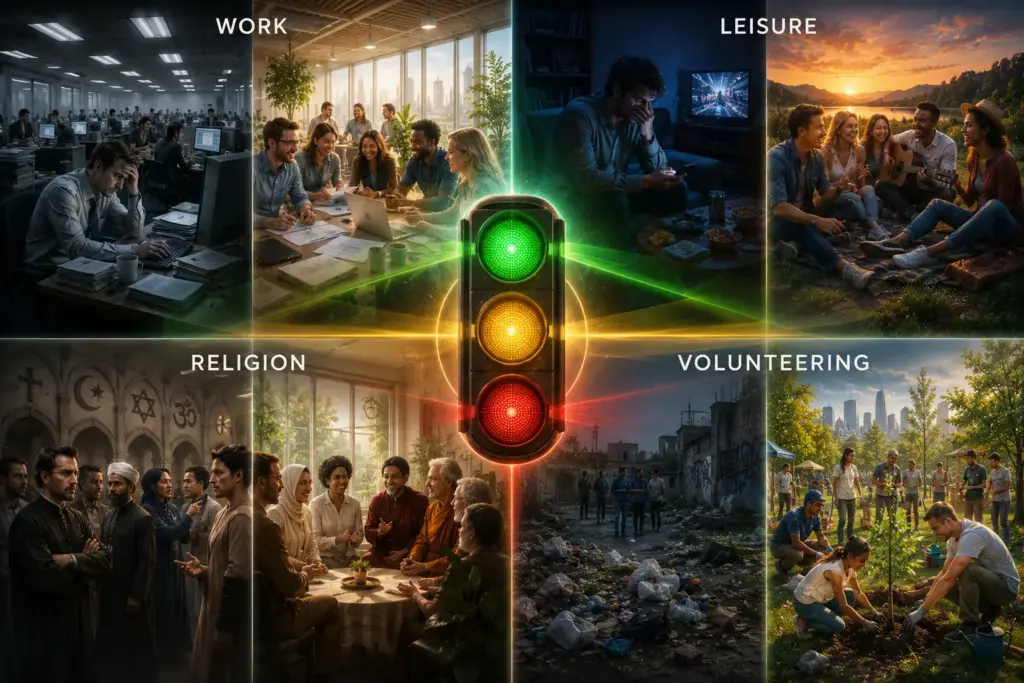 The Traffic Light Principle Four Areas of Human Life – Before and After Applying the Traffic Light Principle
