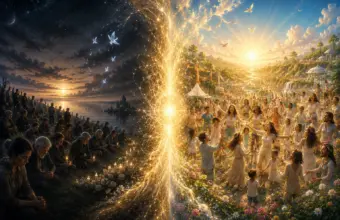 Journée du souvenir : une foule sombre et une lumière rayonnante au Universe Religion.